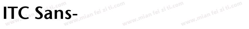 ITC Sans字体转换
